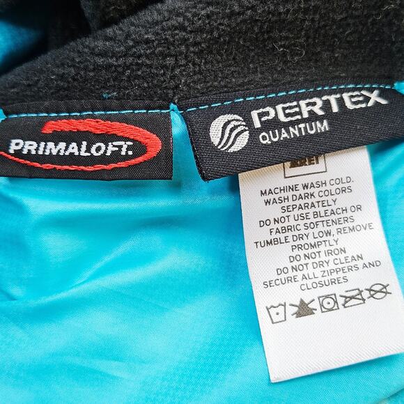REI Primaloft Pertex Blue Quilted Vest Women Large Lightweight Outdoor Activity - Picture 8 of 10
